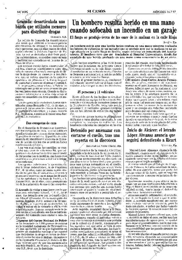 ABC SEVILLA 16-07-1997 página 64