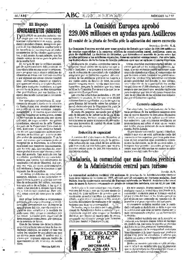 ABC SEVILLA 16-07-1997 página 66