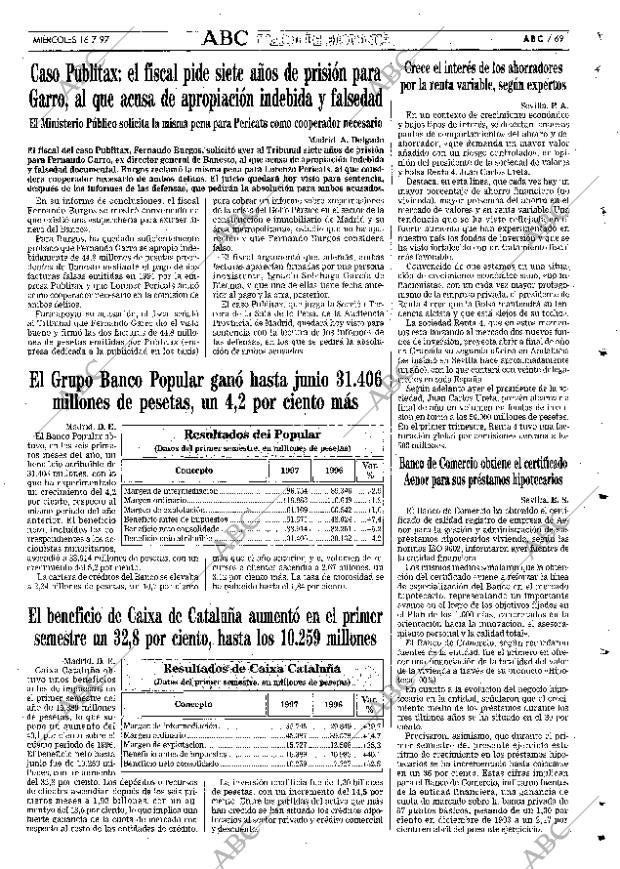 ABC SEVILLA 16-07-1997 página 69