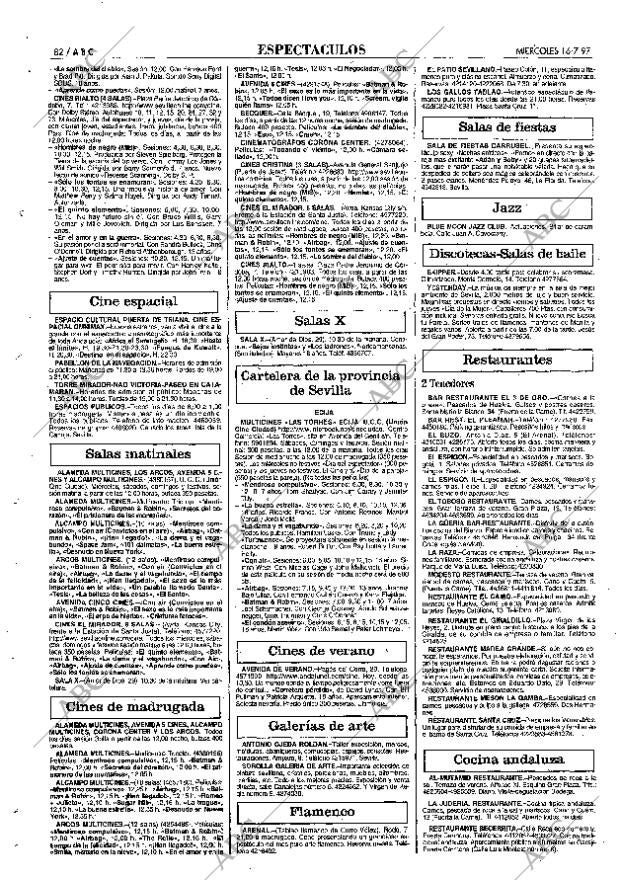 ABC SEVILLA 16-07-1997 página 82