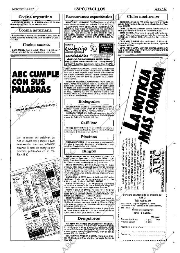 ABC SEVILLA 16-07-1997 página 83