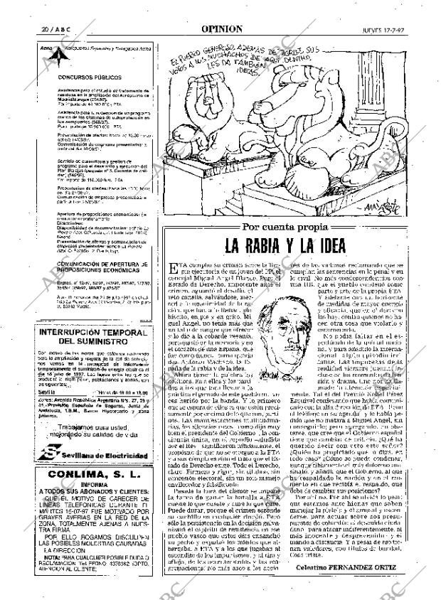 ABC SEVILLA 17-07-1997 página 20