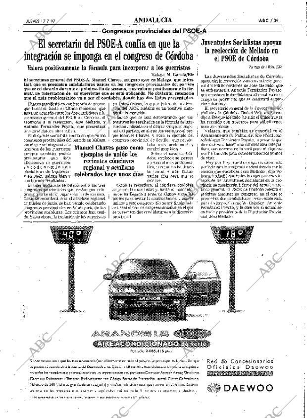ABC SEVILLA 17-07-1997 página 39
