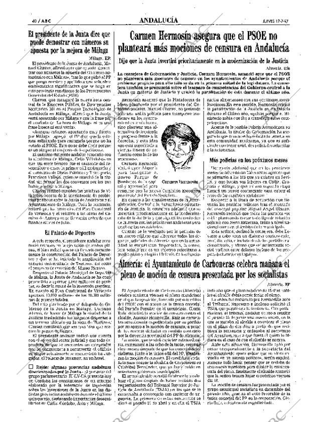 ABC SEVILLA 17-07-1997 página 40