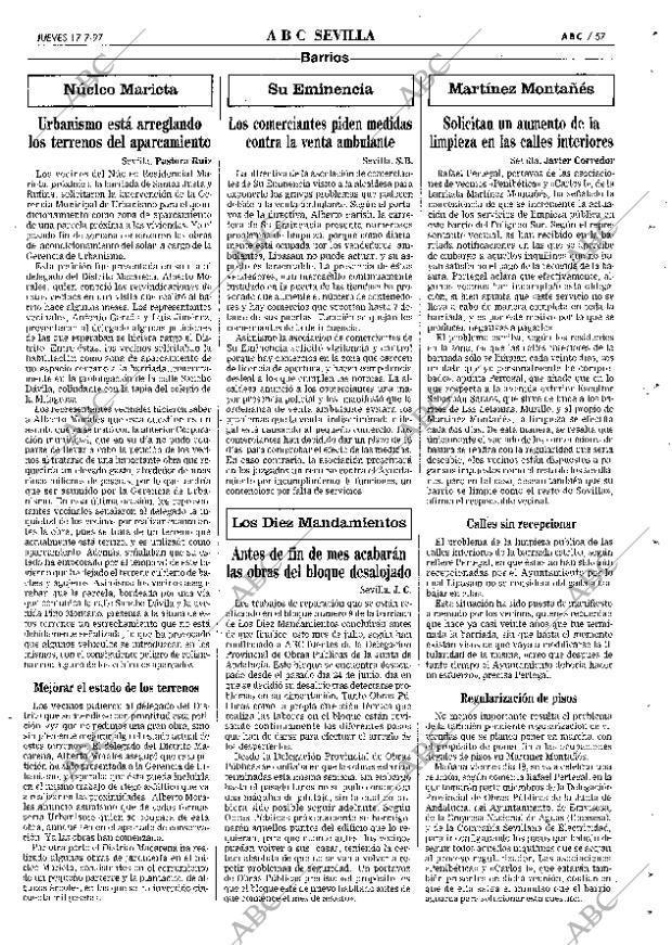 ABC SEVILLA 17-07-1997 página 57