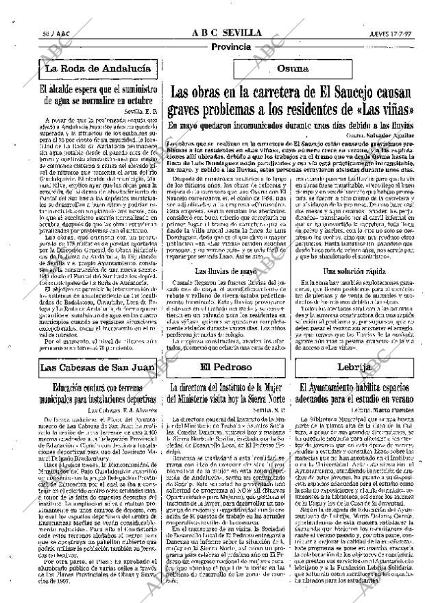 ABC SEVILLA 17-07-1997 página 58