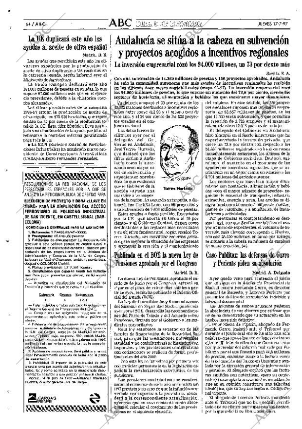 ABC SEVILLA 17-07-1997 página 64