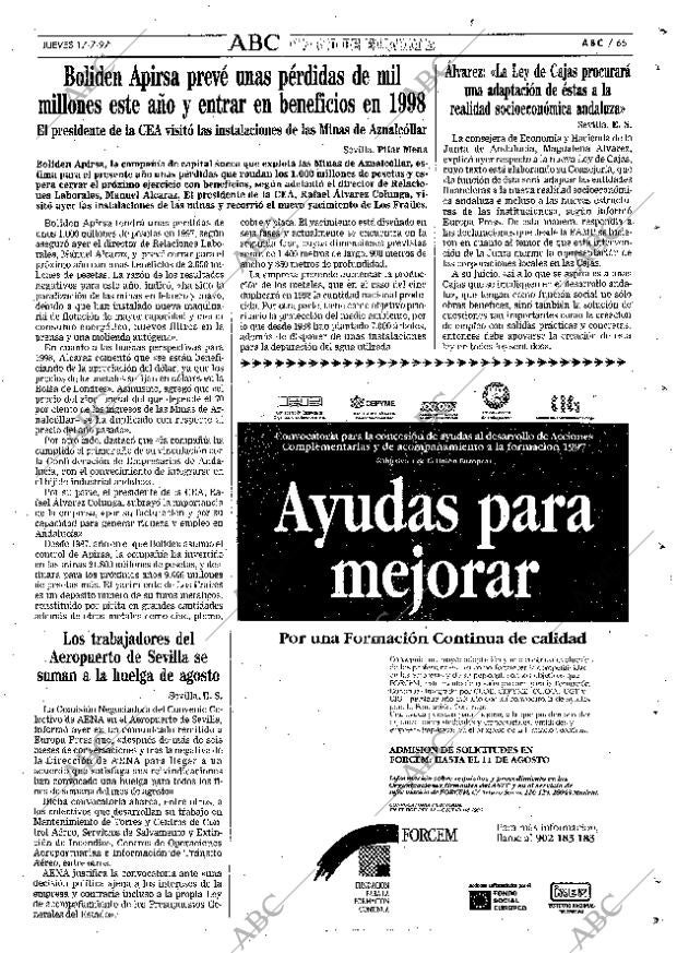 ABC SEVILLA 17-07-1997 página 65