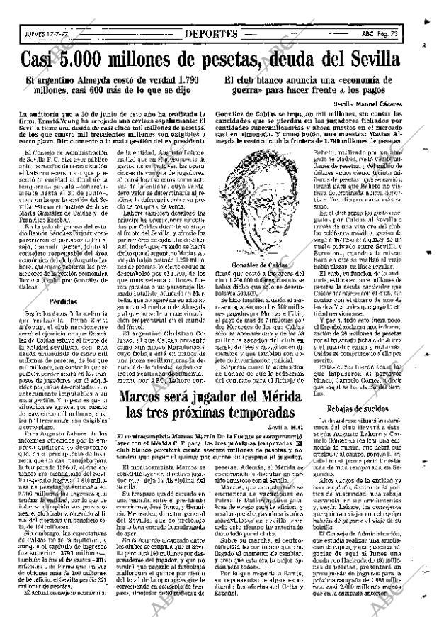 ABC SEVILLA 17-07-1997 página 73