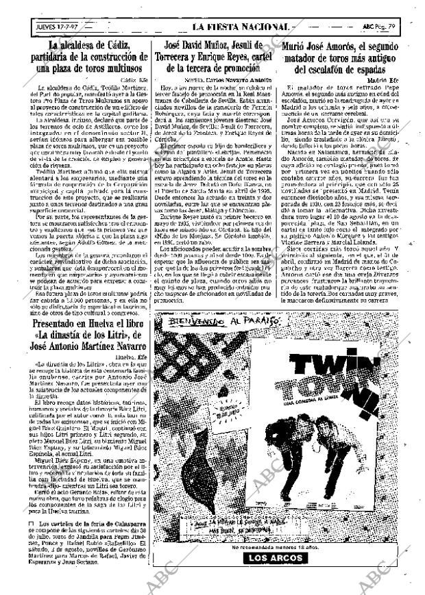 ABC SEVILLA 17-07-1997 página 79