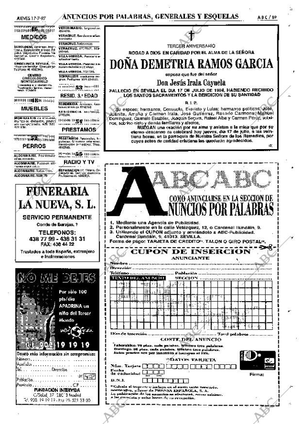 ABC SEVILLA 17-07-1997 página 89