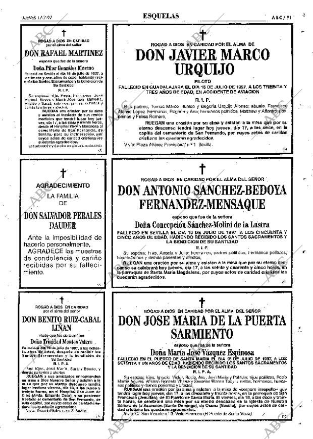 ABC SEVILLA 17-07-1997 página 91