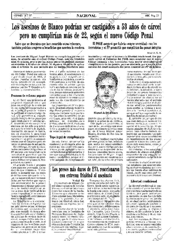 ABC MADRID 18-07-1997 página 21