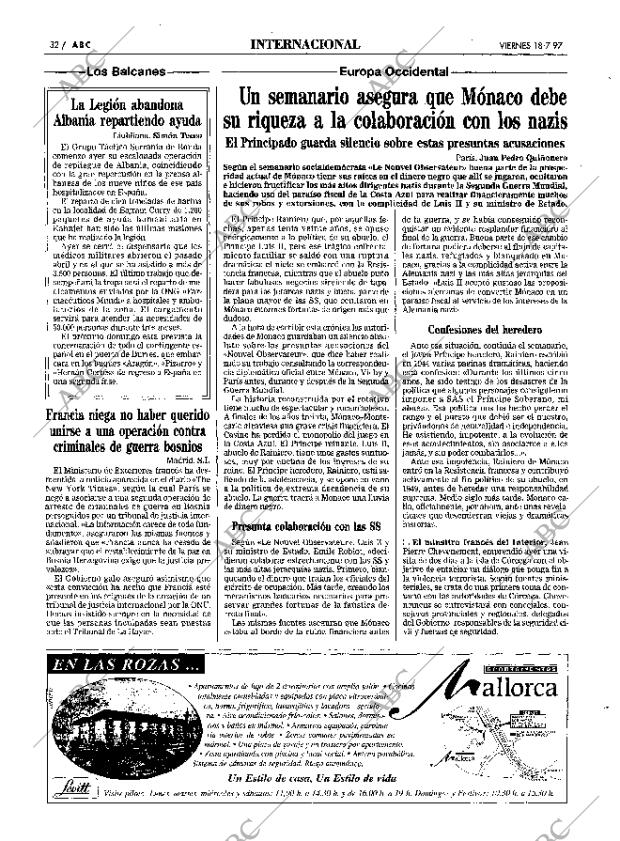 ABC MADRID 18-07-1997 página 32