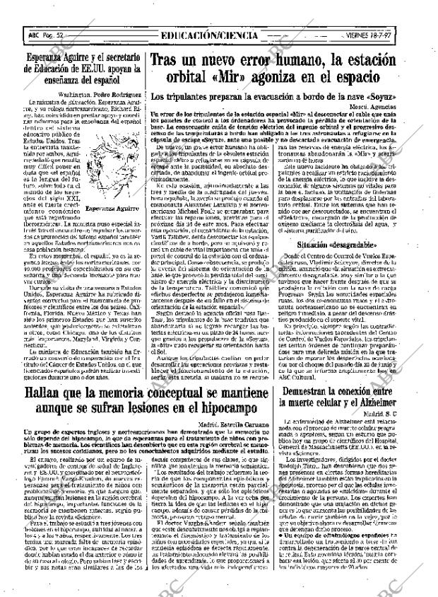 ABC MADRID 18-07-1997 página 52