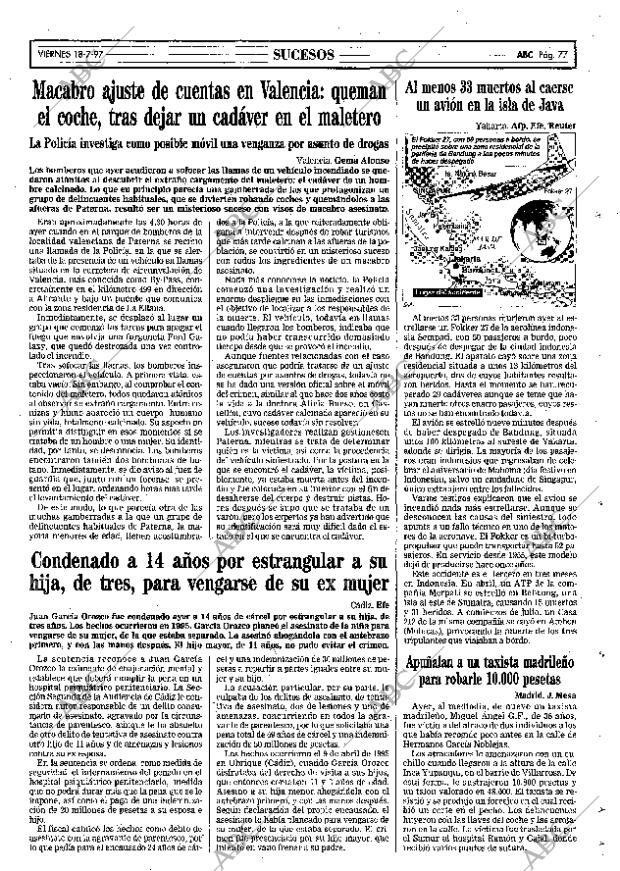 ABC MADRID 18-07-1997 página 77