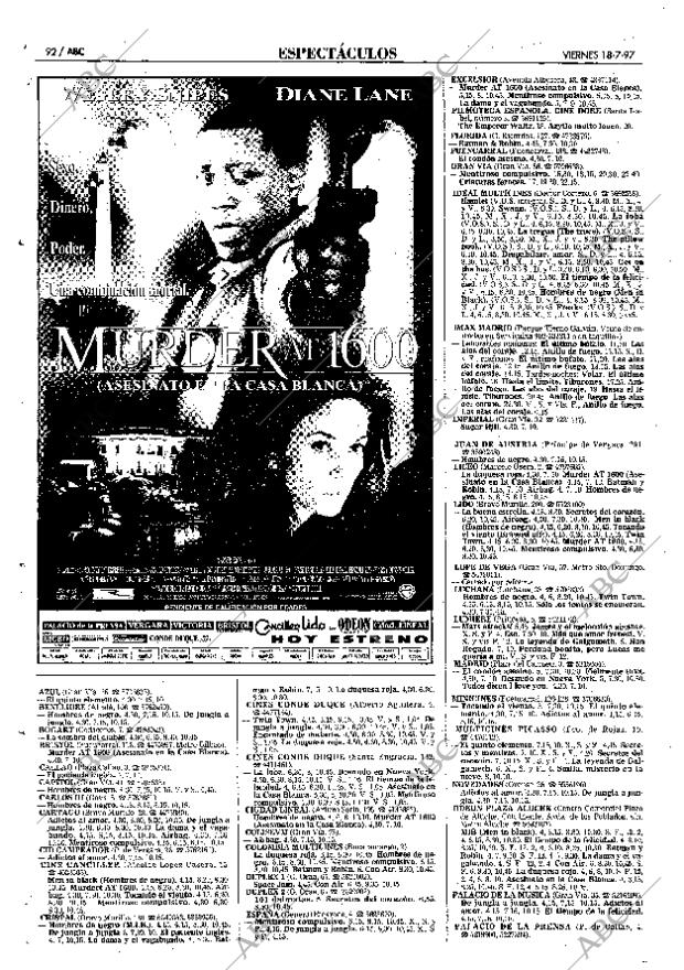 ABC MADRID 18-07-1997 página 92