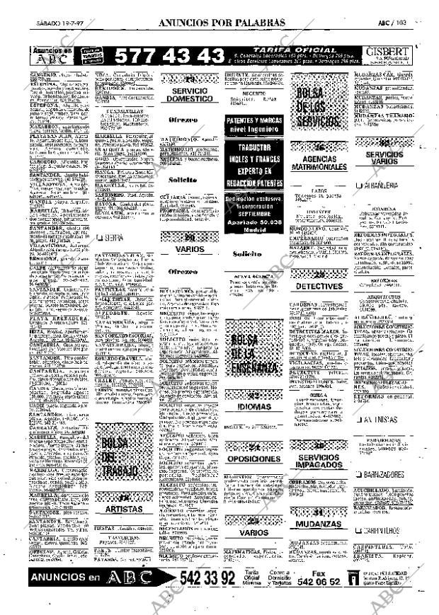 ABC MADRID 19-07-1997 página 103