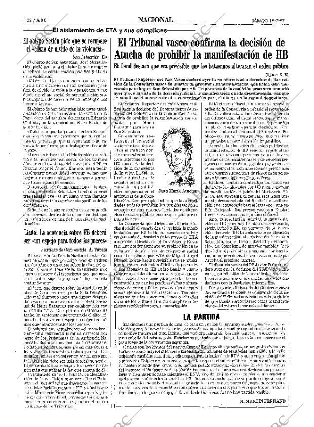 ABC MADRID 19-07-1997 página 22
