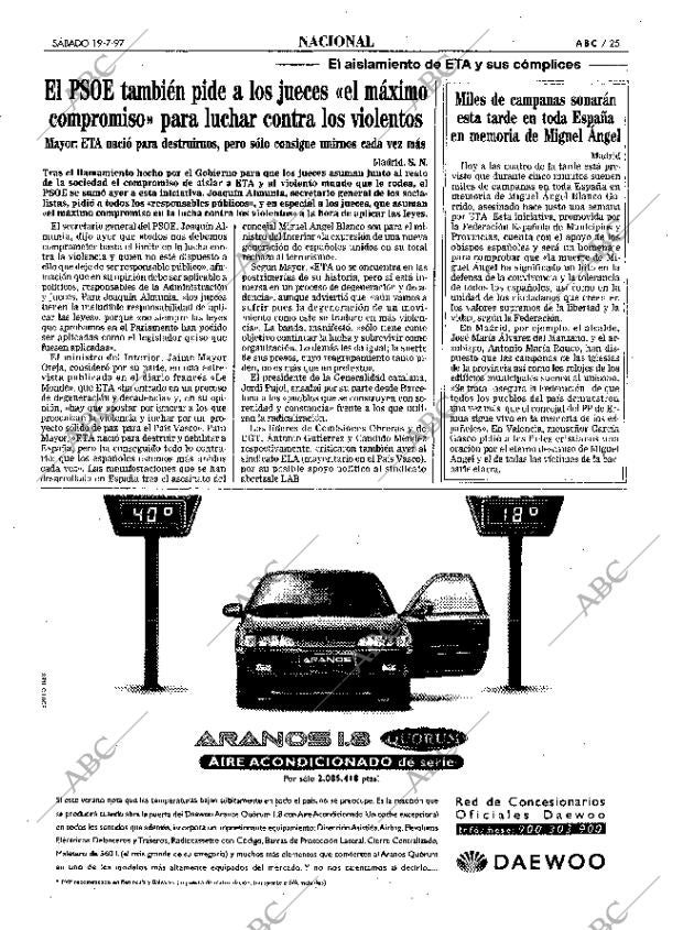 ABC MADRID 19-07-1997 página 25