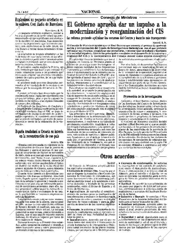 ABC MADRID 19-07-1997 página 26