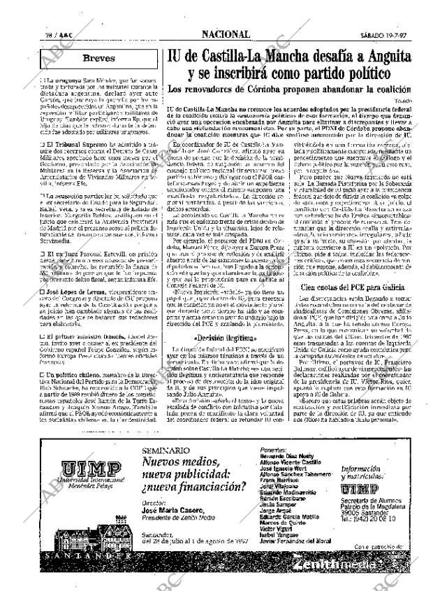 ABC MADRID 19-07-1997 página 28
