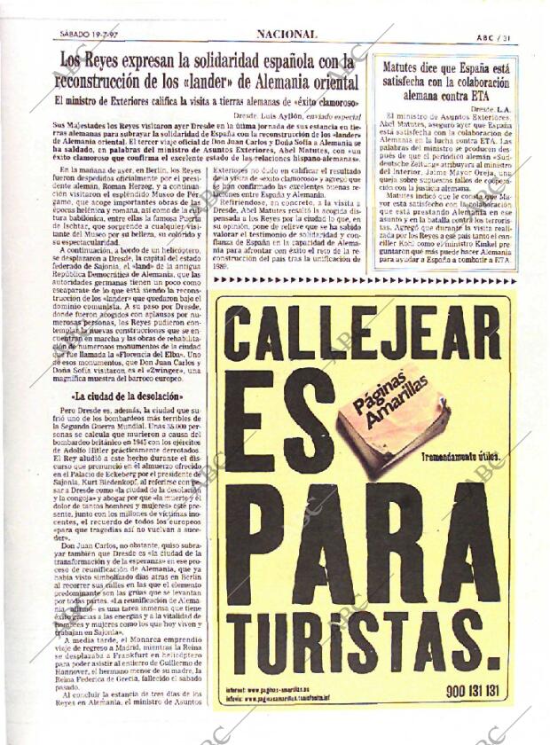 ABC MADRID 19-07-1997 página 31