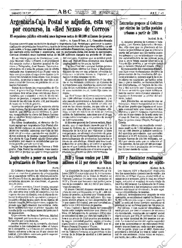 ABC MADRID 19-07-1997 página 45