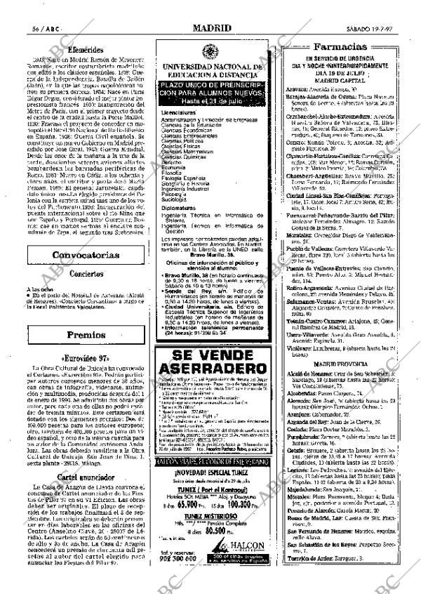 ABC MADRID 19-07-1997 página 56