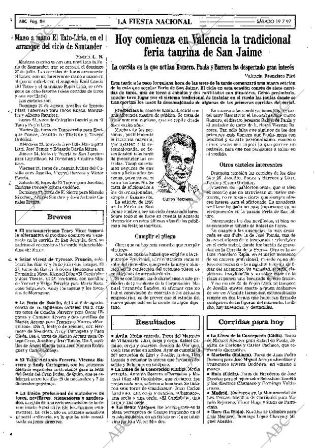 ABC MADRID 19-07-1997 página 84