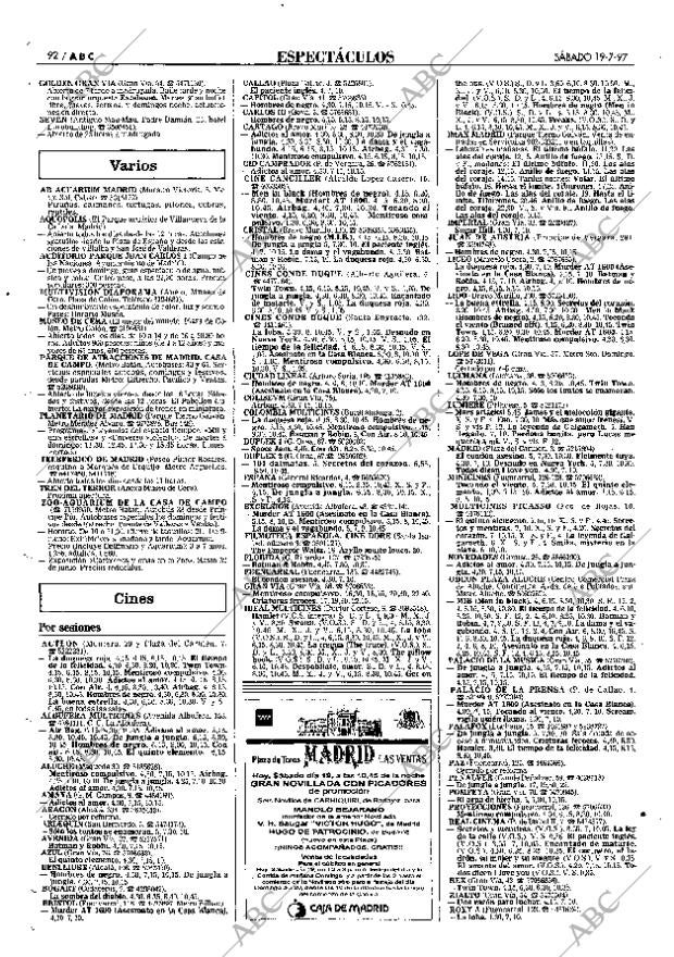 ABC MADRID 19-07-1997 página 92