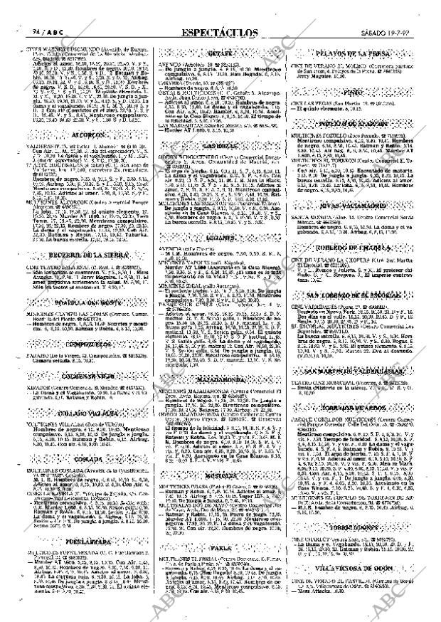 ABC MADRID 19-07-1997 página 94