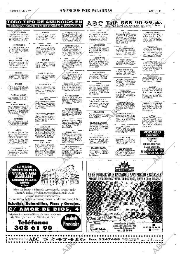 ABC MADRID 20-07-1997 página 111