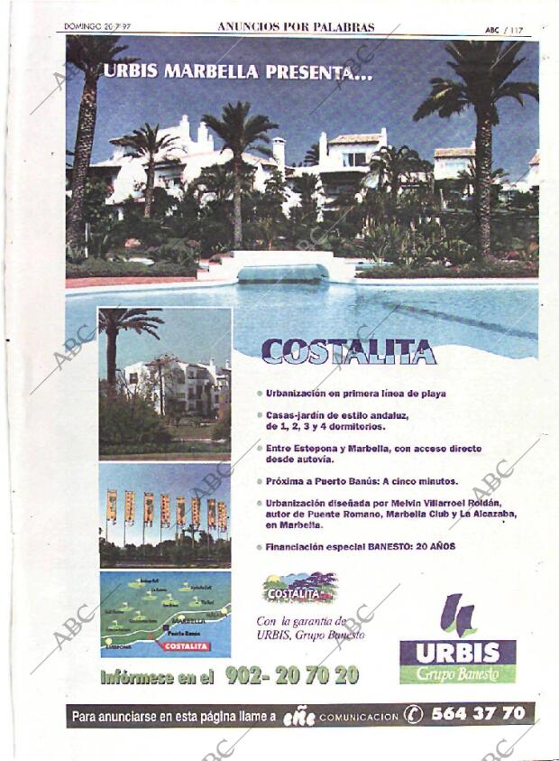 ABC MADRID 20-07-1997 página 117
