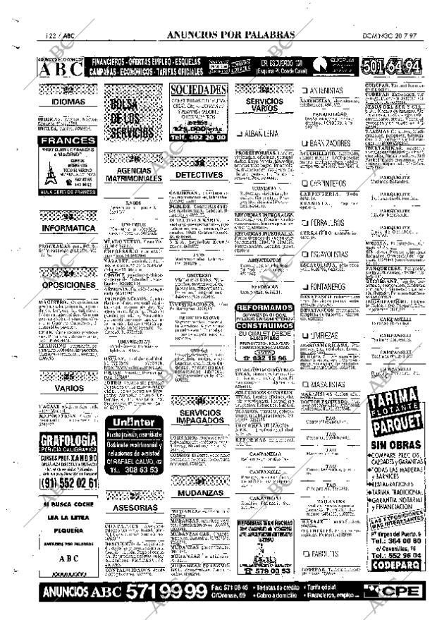 ABC MADRID 20-07-1997 página 122