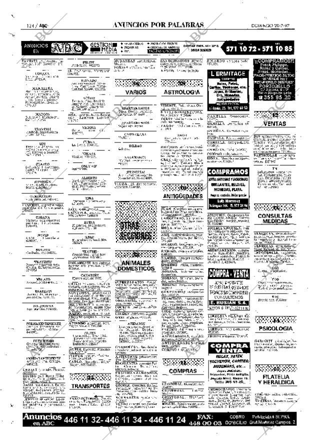 ABC MADRID 20-07-1997 página 124