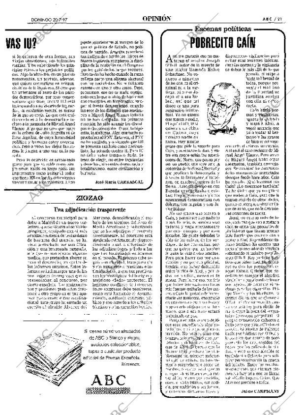 ABC MADRID 20-07-1997 página 21