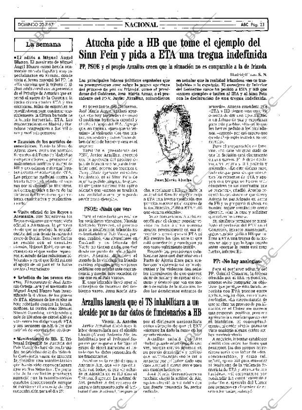 ABC MADRID 20-07-1997 página 23