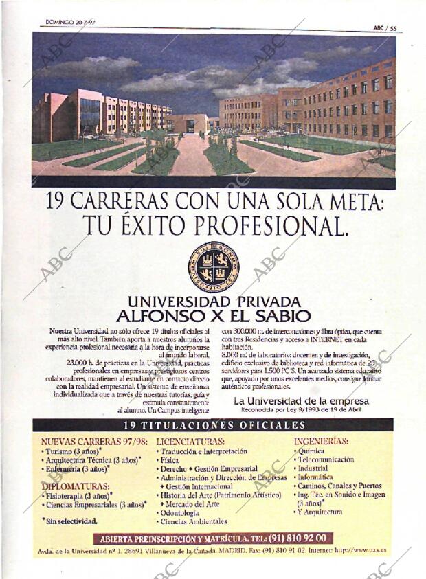 ABC MADRID 20-07-1997 página 55