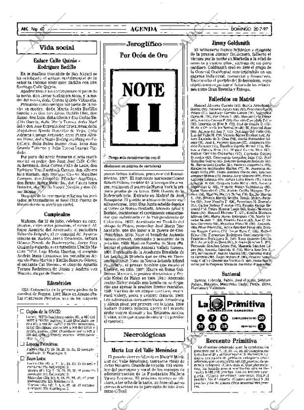 ABC MADRID 20-07-1997 página 62