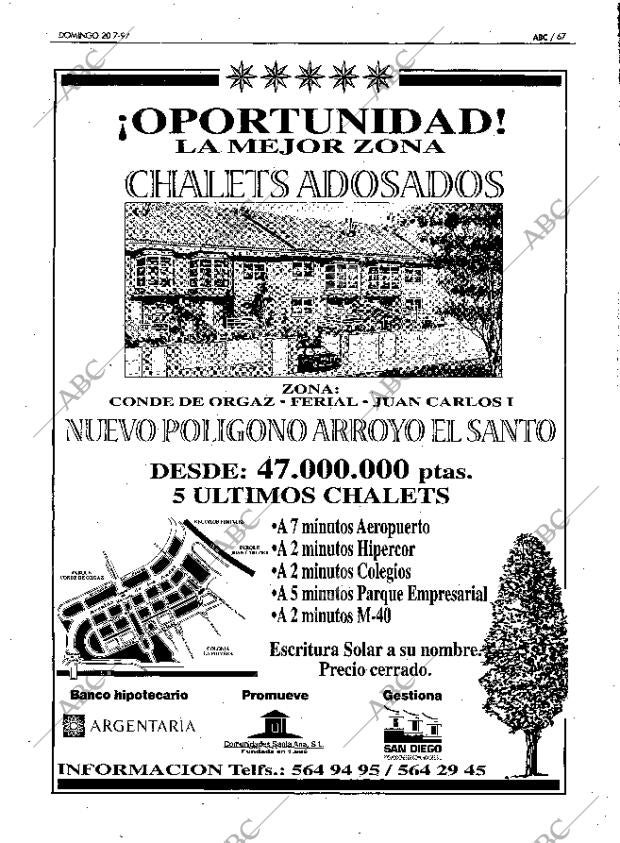 ABC MADRID 20-07-1997 página 67