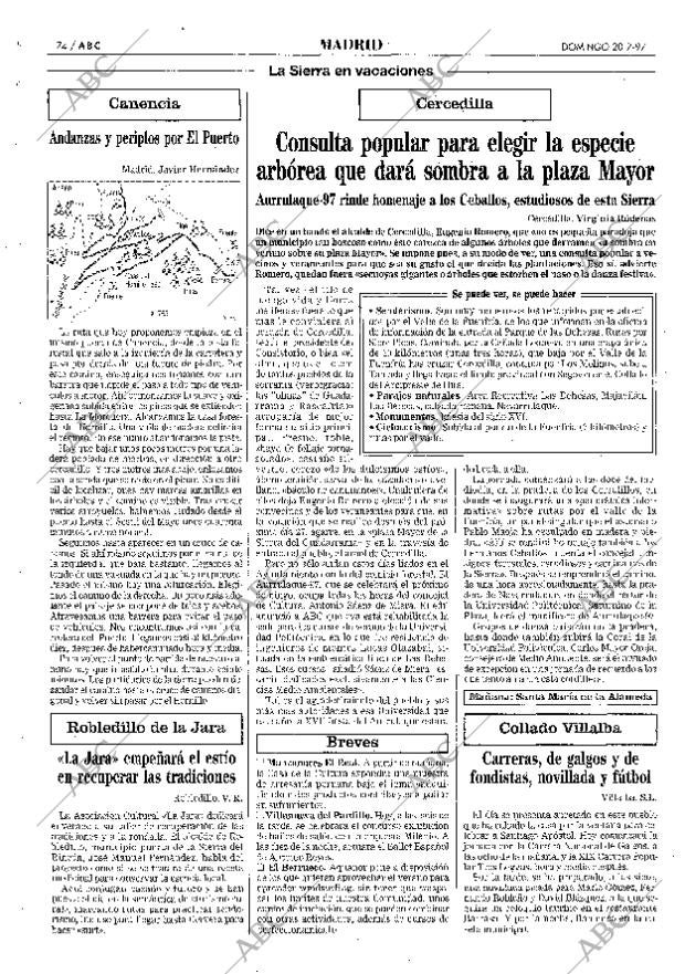 ABC MADRID 20-07-1997 página 74