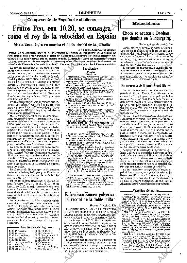 ABC MADRID 20-07-1997 página 77