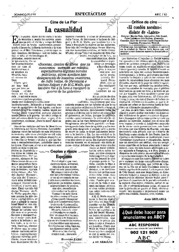 ABC MADRID 20-07-1997 página 85