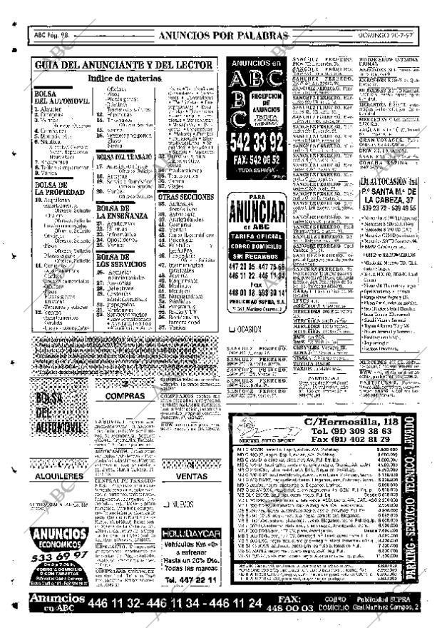 ABC MADRID 20-07-1997 página 98
