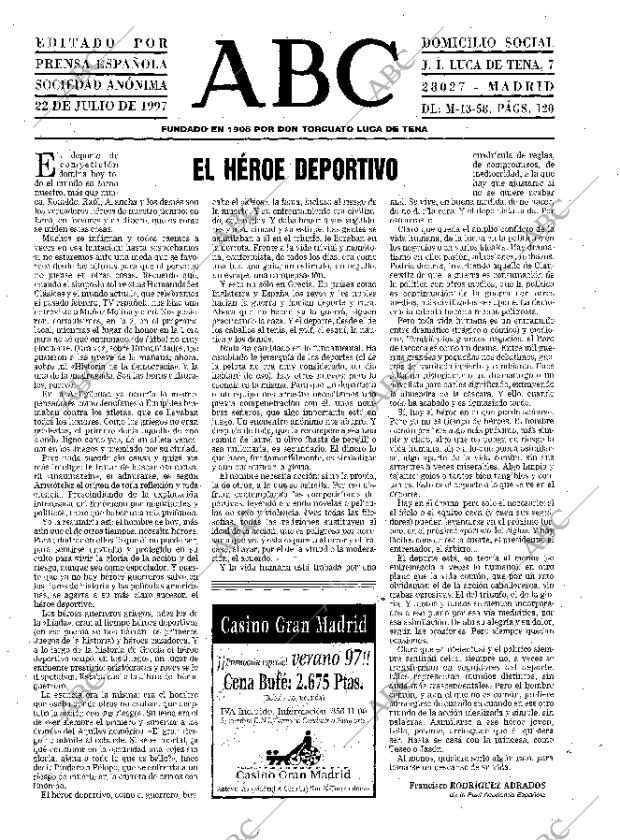 ABC MADRID 22-07-1997 página 3