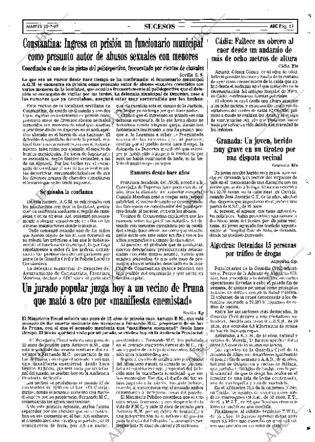 ABC SEVILLA 22-07-1997 página 61