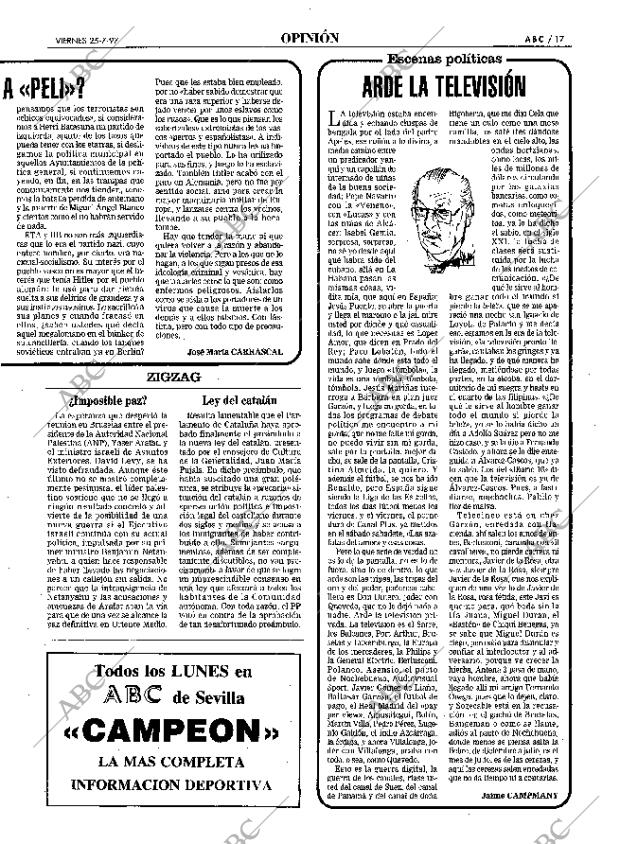 ABC SEVILLA 25-07-1997 página 17