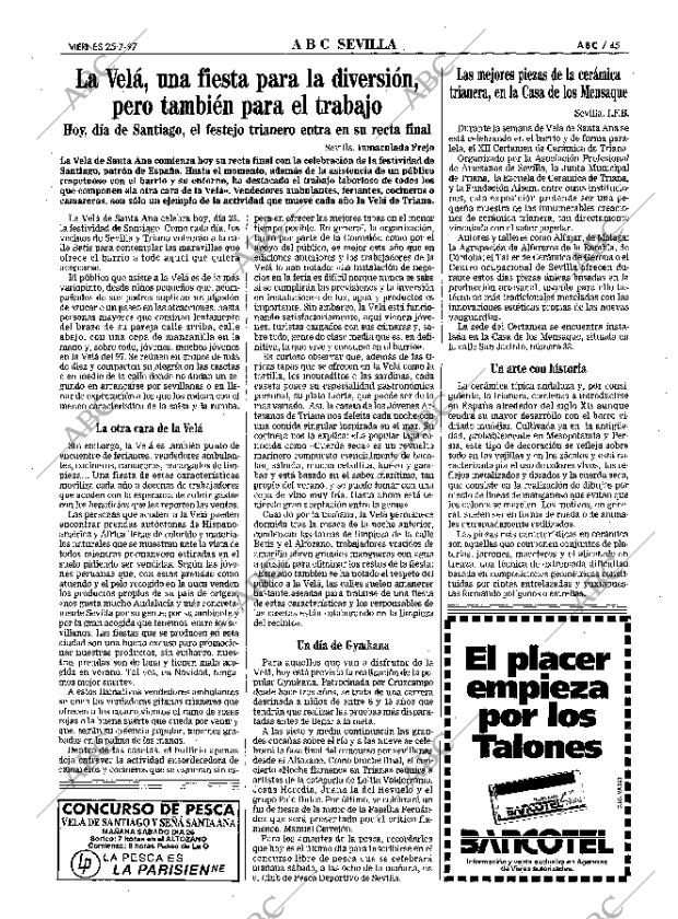 ABC SEVILLA 25-07-1997 página 45