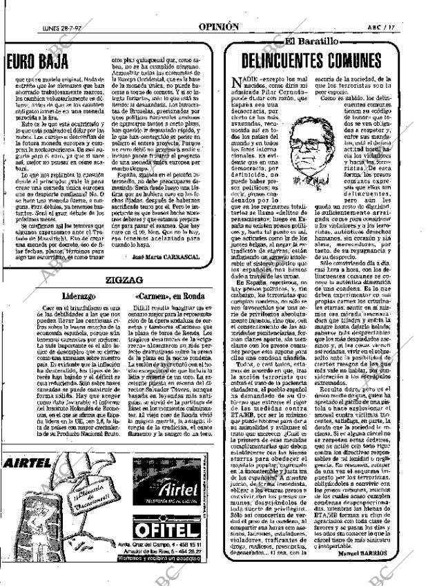 ABC SEVILLA 28-07-1997 página 17